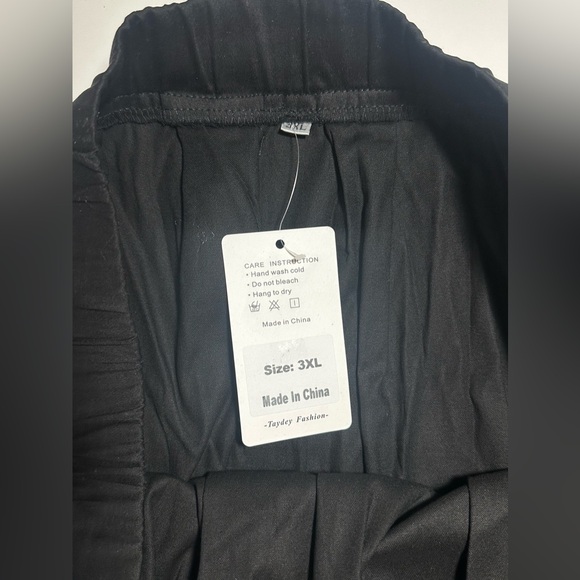 Taydey A-Line Black Plus Size Pleated Vintage Retro Formal Women’s Skirt 3XL NEW - Picture 6 of 8